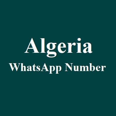 Algeria Whatsapp Number