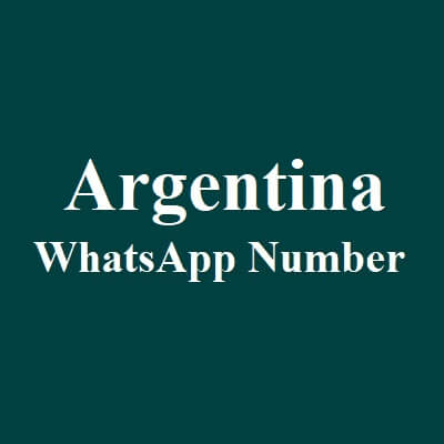 Argentina Whatsapp Number