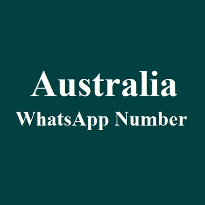 Australia Whatsapp Number