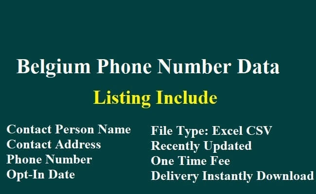 Belgium Phone Number Data