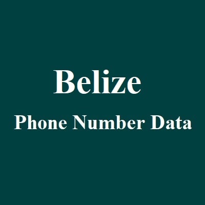 Belize Phone Number Data