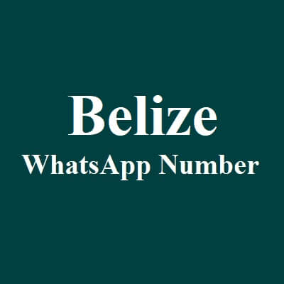 Belize Whatsapp Number