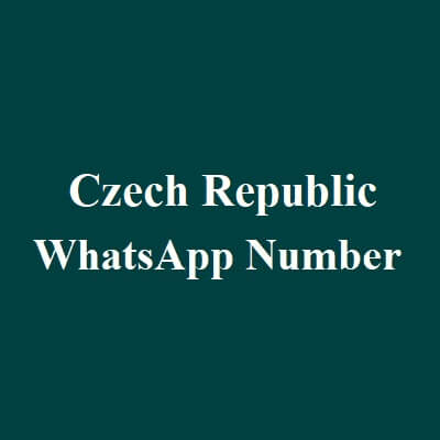 Czech Republic Whatsapp Number