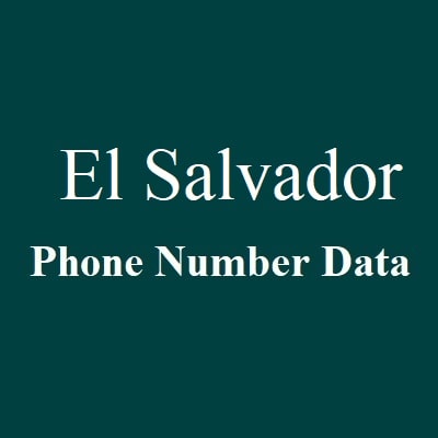 El Salvador Phone Number Data