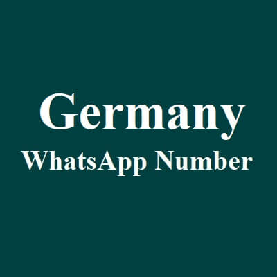 Germany Whatsapp Number