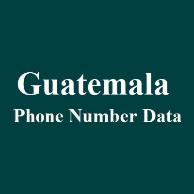 Guatemala Phone Number Data