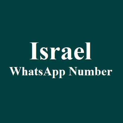 Israel Whatsapp Number