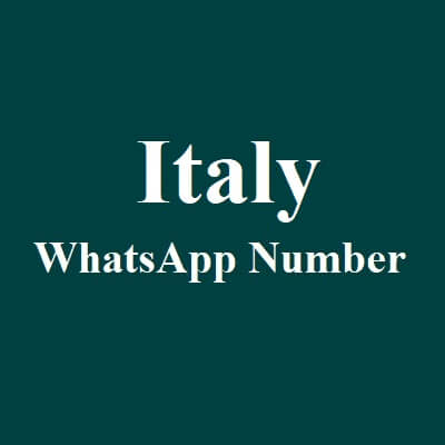 Italy Whatsapp Number