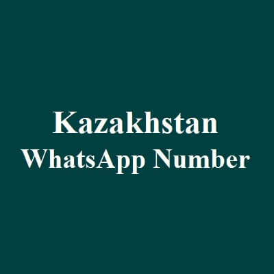 Kazakhstan Whatsapp Number