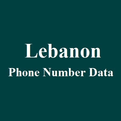 Lebanon Phone Number Data