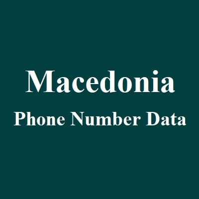 Macedonia Phone Number Data