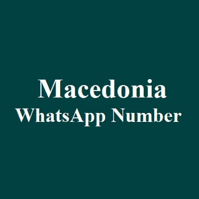 Macedonia Whatsapp Number