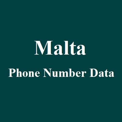 Malta Phone Number Data