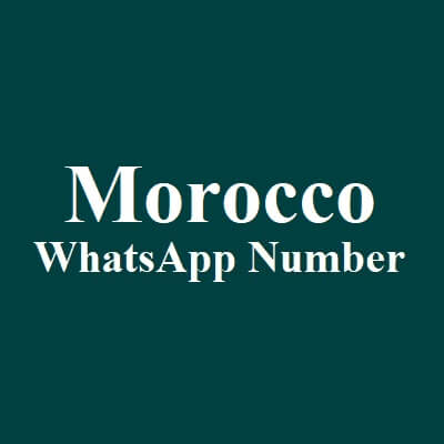 Morocco Whatsapp Number