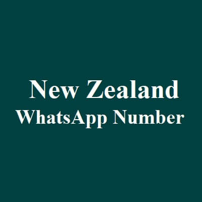 New Zealand Whatsapp Number