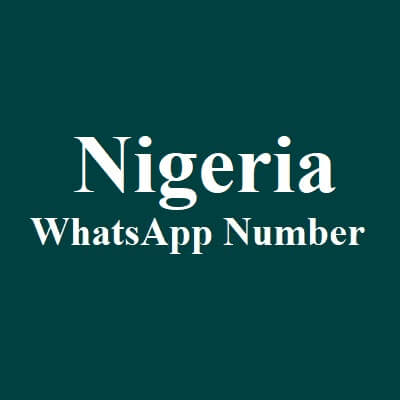 Nigeria Whatsapp Number