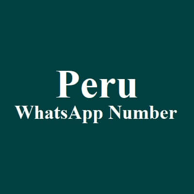 Peru Whatsapp Number