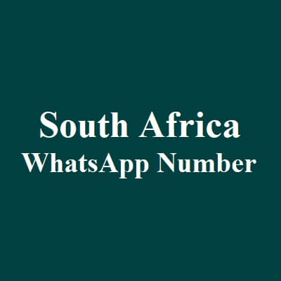 South Africa Whatsapp Number