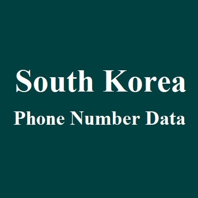 South Korea Phone Number Data