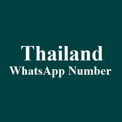 Thailand Whatsapp Number