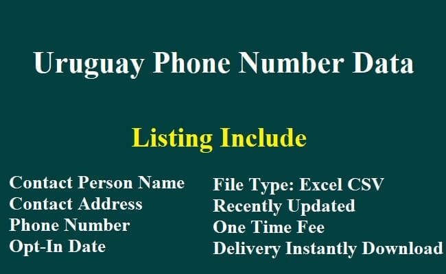 Uruguay Phone Number Data