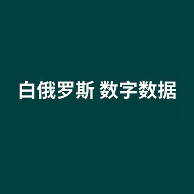 白俄罗斯 数字数据