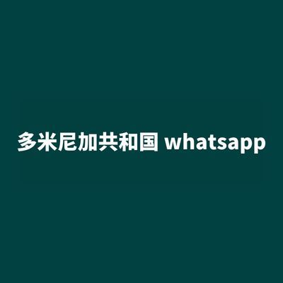 多米尼加共和国 whatsapp