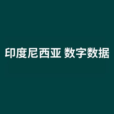 印度尼西亚 数字数据