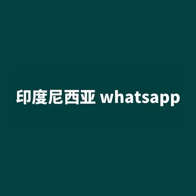 印度尼西亚 whatsapp