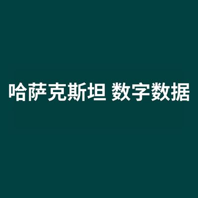 哈萨克斯坦 数字数据