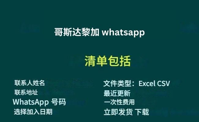 哥斯达黎加 whatsapp